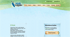 Desktop Screenshot of noahkayaks.cz
